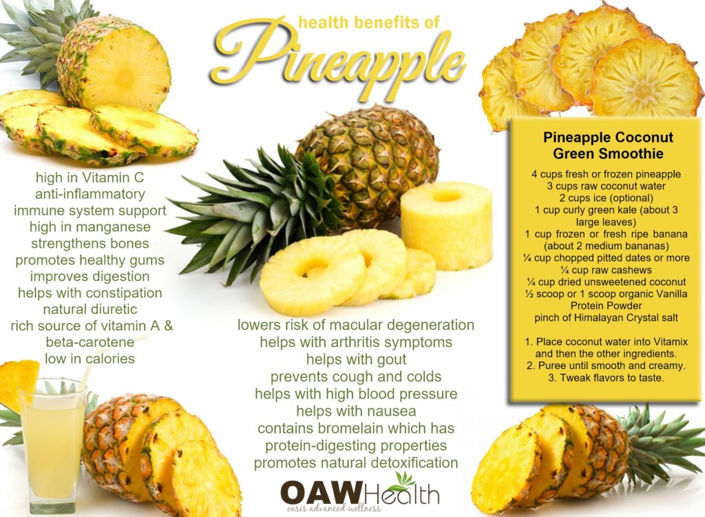 health benefits of pineapple
