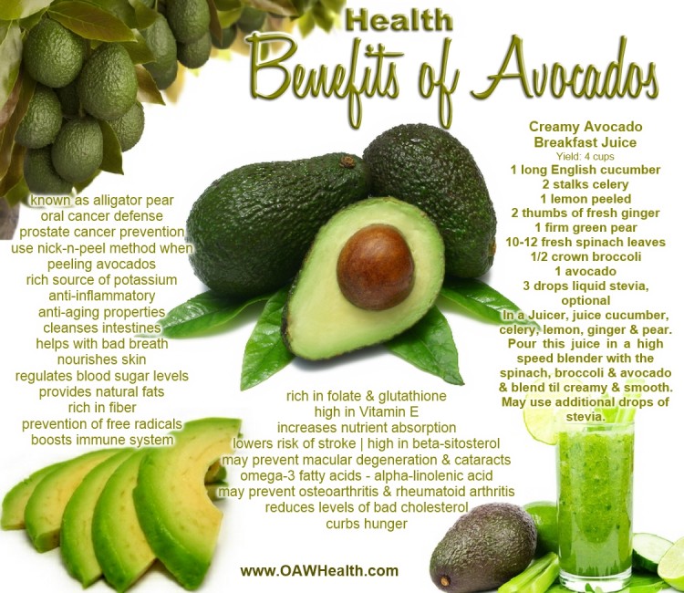 health benefits of avocados banner from www.oawhealth.com avocados health benefits banner